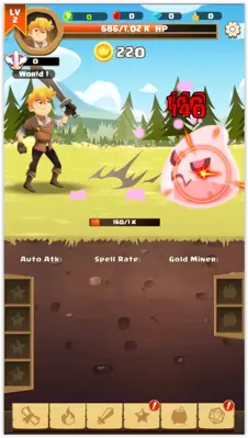 Clicker Knight Idle Incremental RPG android App screenshot 1