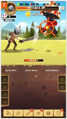 Clicker Knight Idle Incremental RPG android App screenshot 2